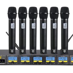 PRORECK MX66 6-Channel UHF Wireless Microphone System