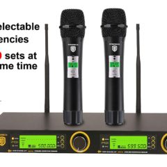 PRORECK UK-2000 UHF 2 Channel Wireless Microphone System