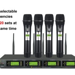 PRORECK UK-4000 UHF 4 Channel Wireless Microphone System