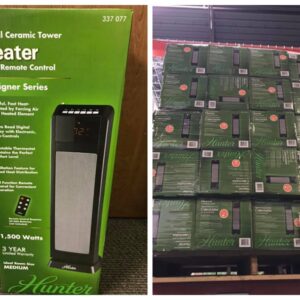 24 in. 1,500-Watt Ceramic Electric Deluxe Digital Tower Heater